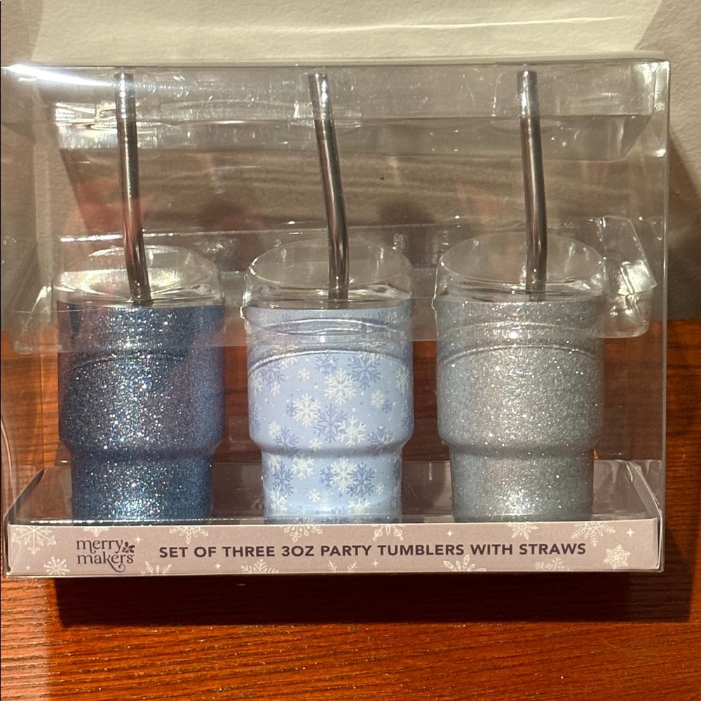 Mini Holiday Tumblers set of 3